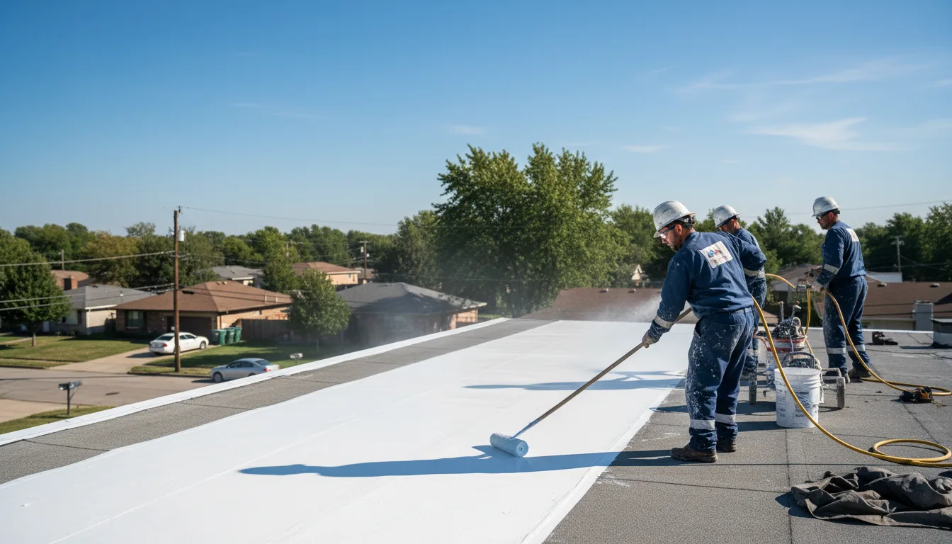 Commercial roof coating in Ogema, WI near me